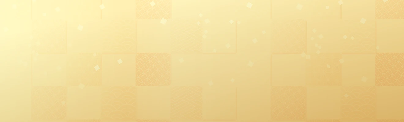 Golden Week promotion graphic with red sun, two koi fish circling and floating gold coins.