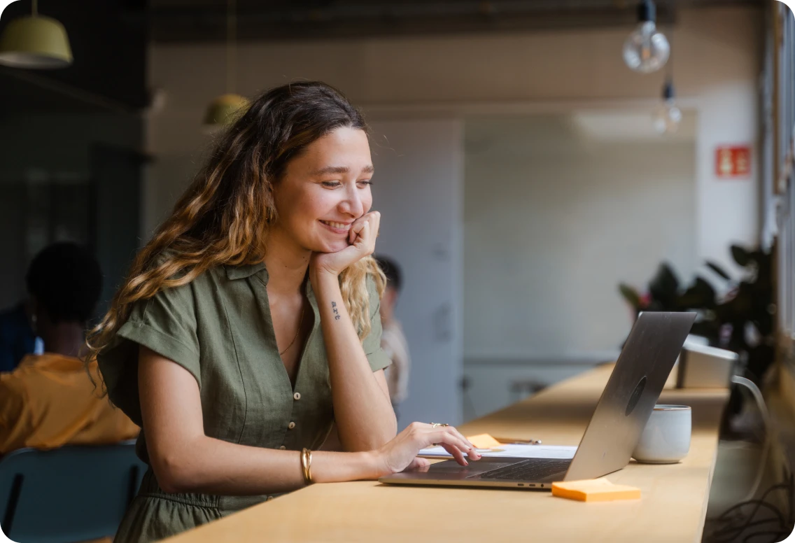 Collaborative office scenes showing diverse teams brainstorming, presenting, and working together in a modern, creative workspace.
